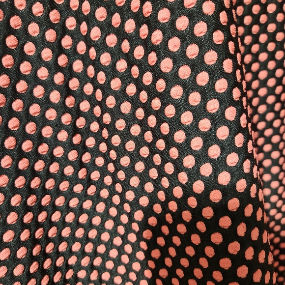 Torrid Coral and Black Patterned Skater Dress - Picture 3 of 4